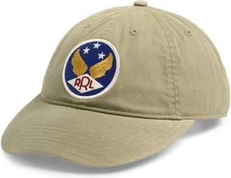 Ralph Lauren Winged Logo Snapback Cotton Twill Ball Cap in Brewster Green at Nordstrom