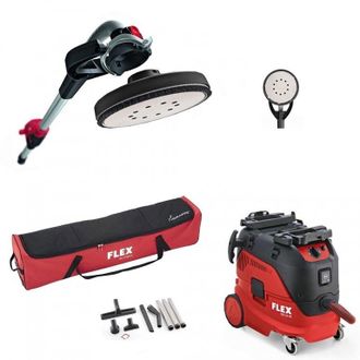 Flex Ge7 Jirafa + Funda + Aspirador 30 L Vce 33 Ac + 2 Cabezales Lijadores Flex 920112