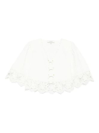 Sea New York lace-trimmed buttoned blouse - White