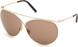 Tom Ford FT0761 STEVIE 28Y Womens Sunglasses Gold Size 67