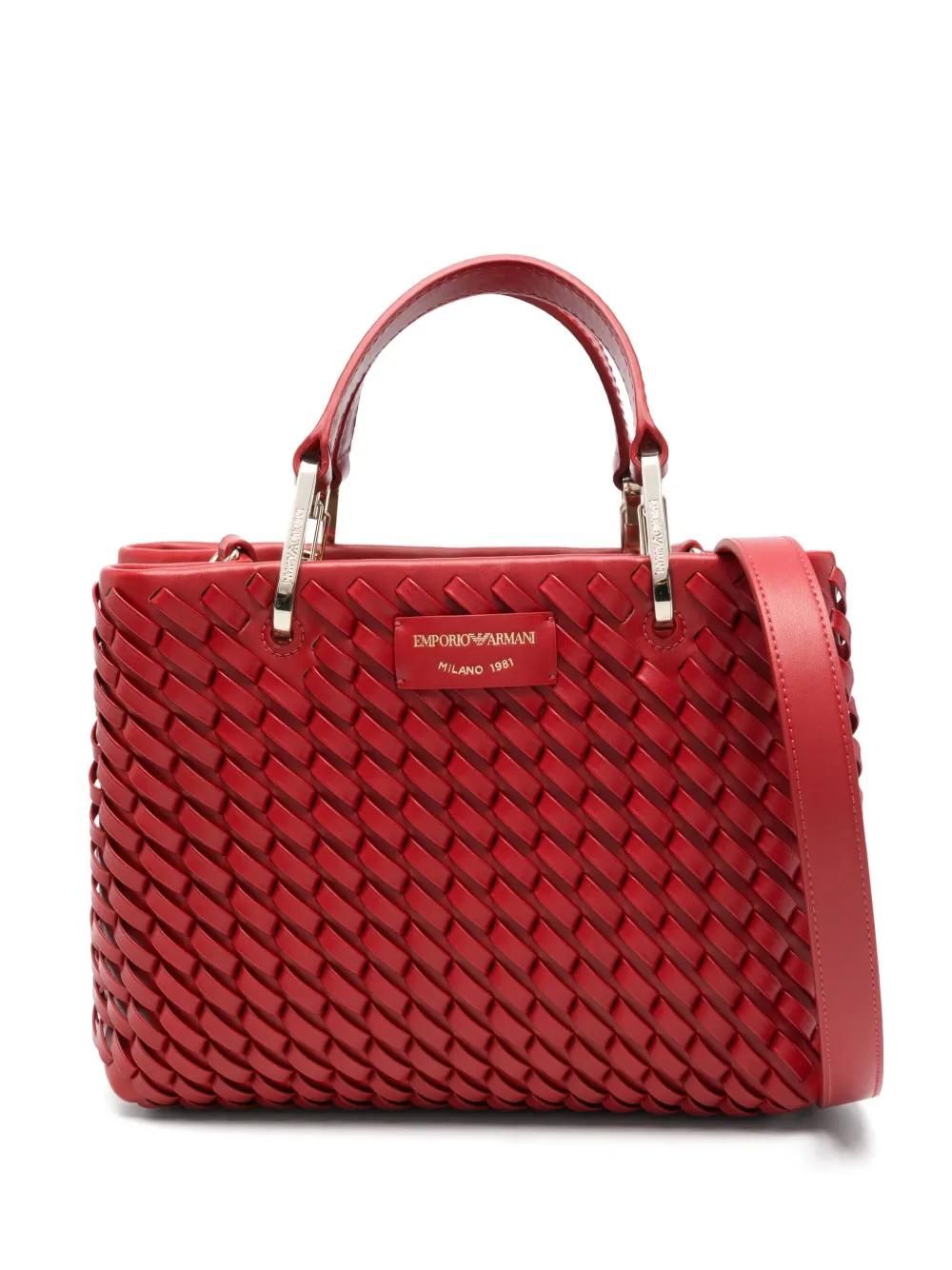 S プリント入りタンクトップ ブラック 赤 ARMANI EMPORIO USA