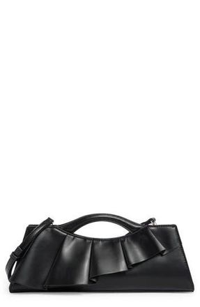 BCBGeneration Ruffle East/West Clutch in Black at Nordstrom Rack