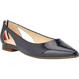 Tommy Hilfiger Velahi Pointed Toe Flat in Dark Blue at Nordstrom, Size 7