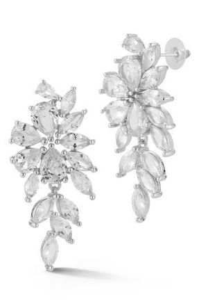 Sphera Milano Mixed Cut CZ Drop Earrings in Silver at Nordstrom Rack