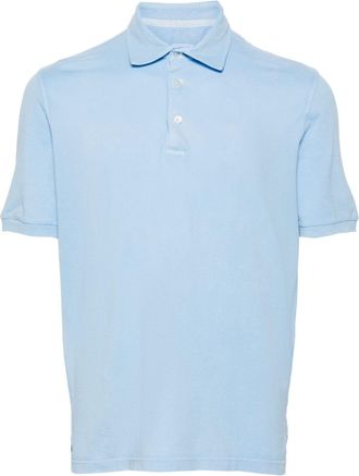 Fedeli short-sleeve piqu&eacute; polo shirt - men - Cotton - 56 - Blue