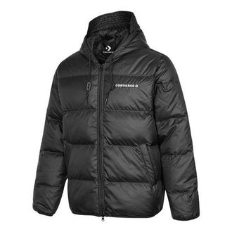 Converse Downfilled Hooded Jacket Black 10021981-A01