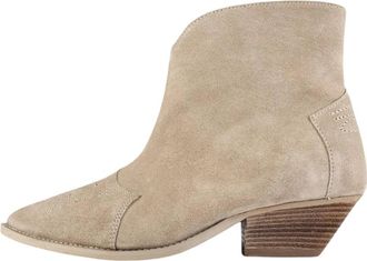 L37 Stadselegante Schoenen en Accessoires - Dames - Cowboylaarzen - Beige - 35 EU - Schoenen