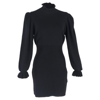 BA&SH Ba & sh Sancie Mini Dress in Black Lyocell