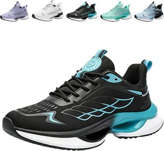 Generic Hands Free and Supportive Walking Shoes for Women, Wide Toe Lightweight Footwear, Breathable, Comfort.. (Black,10.5)