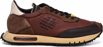 Bepositive Space Race Sneakers - Heren - Sneakers - Bruin - 42 EU - Leer - Schoenen