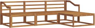 vidaXL Conjunto De Sof&aacute;s De Exterior 4 Uds. Natural Vidaxl