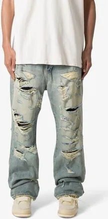 mnml Ripped Ultra Baggy Jeans in Vintage Blue at Nordstrom Rack, Size 29