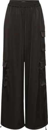 Gestuz Wijde broek - Dames - Wijde Broeken - Bruin - S - Broeken