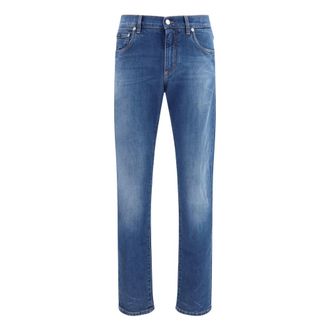 Dolce & Gabbana Vaqueros Slim Fit de mezclilla el&aacute;stica - Jeans - Hombre - Azul - 3XL