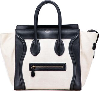 Celine Pre-owned Womens Luggage Phantom Tote - Black Textile - One Size