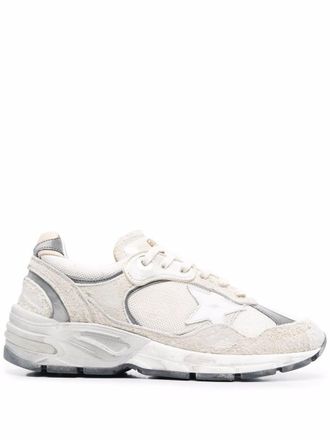 Golden Goose Running Dad Leather Sneakers