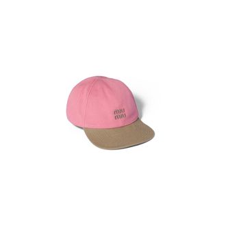 Miu Miu Drill Baseball Cap, Woman, Begonia Pink/cord, Size S