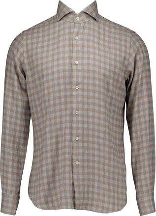 Xacus Washed Shirt - Heren - Casual Overhemden - Beige - 5XL - Overhemden