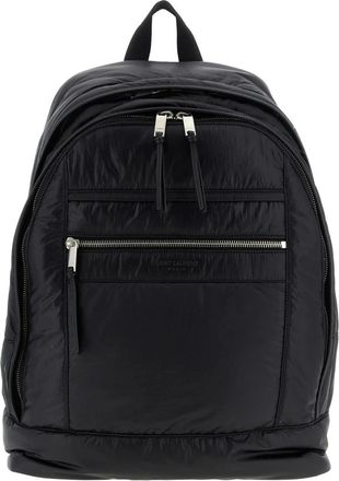 Saint Laurent City Rugzak van Nylon - Heren - Rugzakken - Zwart - ONE Size - Nylon - Tassen