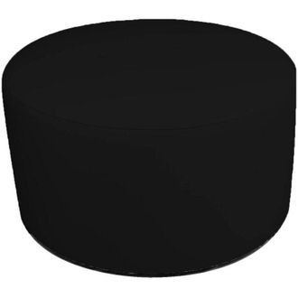Dmora Pouf Abanera, Poltrona multiuso, Poltroncina sacco, Pouf poggiapiedi, Made in Italy, 79x79 h42 cm, Nero - Dmora