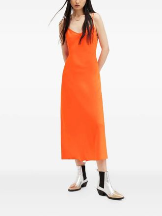 AllSaints Bryony slip dress - Orange