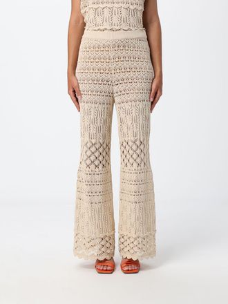 Semicouture Pantaloni in maglia crochet