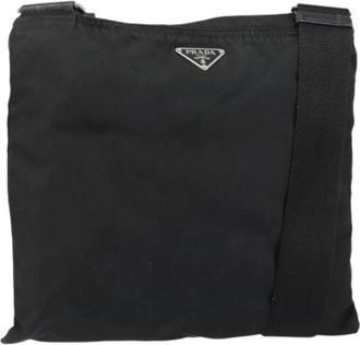 Prada Pre-owned Nylon Cross Body Bag - Dames - Vintage Schoudertas - Zwart - ONE Size - Nylon - Vintage