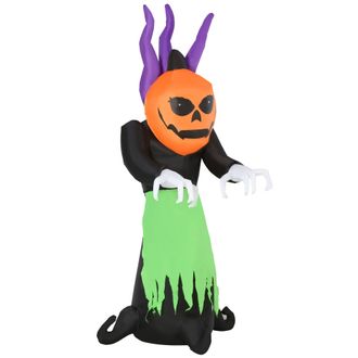 TJ Hughes Halloween Inflatable Ghost Pumpkin 2.4m - TJ Hughes