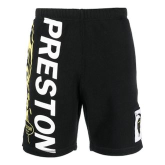 Heron Preston Racing Shorts Black White HMCI011S23JER0051001