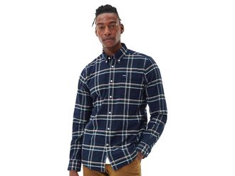 Barbour Barbour Ronan Tailored Check Shirt Mens Clothing Inky Blue : SM, Cotton