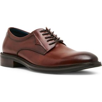 Steve Madden Buckner Leather Plain Toe Derby in Tan at Nordstrom, Size 11.5