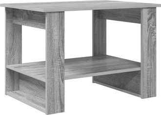 vidaXL Mesa De Caf&eacute; Gris Sonoma 72 X 50 X 50 Cm Madera De Ingenier&iacute;a Vidaxl