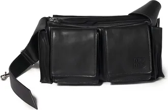 Miu Miu Utilitaire Leather Shoulder Bag
