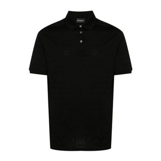 Emporio Armani Zwarte Polo Shirt 3D1Fm 81Jorz 0999 - Heren - Polos - Zwart - 2XL - Tops