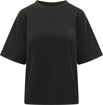 STUDIO NICHOLSON Black Solid Crew Neck T-Shirt