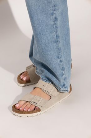 Birkenstock Arizona BS Slides, Womens, Cream