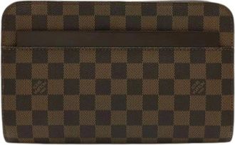 Louis Vuitton Pre-owned Clutches, female, Brown, Size: ONE SIZE Pre-owned Canvas Clutch