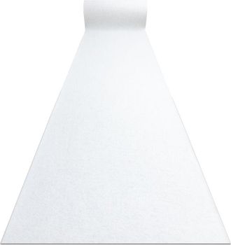 RugsX Rugsx - Runner anti-slip rumba 1950 Wedding single colour gum white 80cm white 80x800 cm