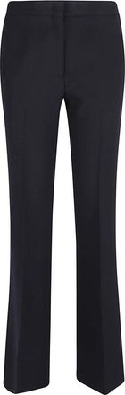 Etro Blauwe elegante broek voor vrouwen - Dames - Wijde Broeken - Blauw - L - Wol - Broeken
