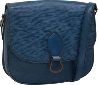 Louis Vuitton Tweedehands leren Louis Vuitton tassen - Dames - Vintage Schoudertas - Blauw - ONE Size - Leer - Vintage