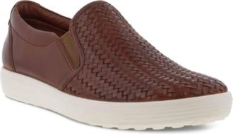 Ecco Womens Soft 7 Slip-On Shoe In Cognac