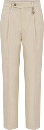 Manuel Ritz P1648 Broek - Heren - Nette broeken - Beige - M - Katoen - Broeken