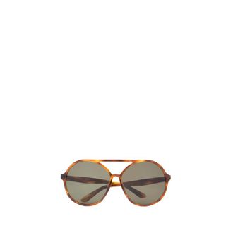 Valentino Garavani Accessoires, unisex, Bruin, ONE Size, Ronde Zonnebril
