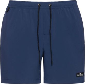 Sundek Korte Zwemshorts - Heren - Strandmode - Blauw - S - Polyester - Badmode