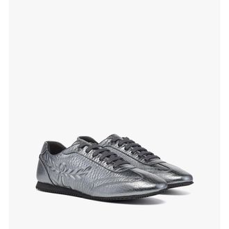 MCM Federlite Sneakers in Laurel Metallic Leather