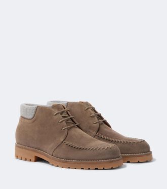 Eleventy Suede desert boots