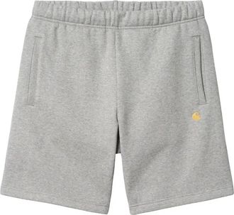 Carhartt Work in Progress Heather Gold Chase Sweat Shorts - Heren - Korte Broeken - Grijs - XL - Katoen - Korte Broeken