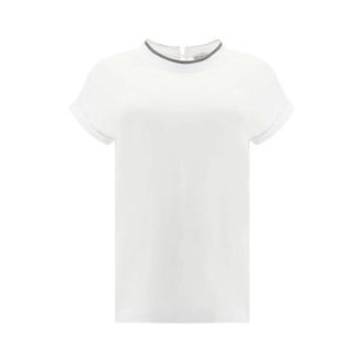 Brunello Cucinelli Donna, Top, Bianco, S, new