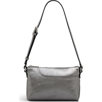 Radley London Pockets - Metallic Mini Ziptop Shoulder Bag in Silver at Nordstrom, Size X-Small