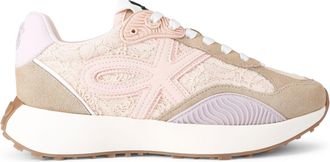 Kurt Geiger Womens Lettie Sneakers - Pink Fabric - Size UK 8